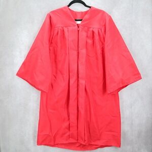 Jostens Red High School College Graduation Full Zip Gown Plus 1XL 4'10"-5'0"‎